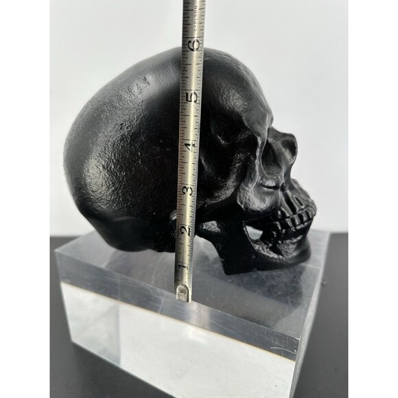 Metal Accent Black Matte Skull (aprox 6”x7”) - Picture 9 of 10